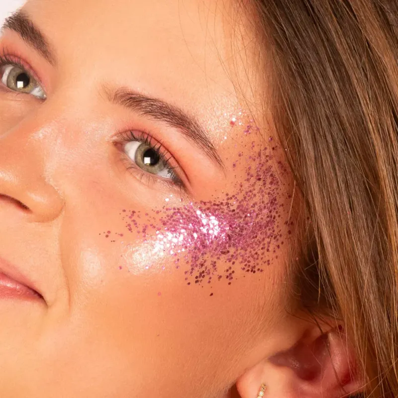 Bioglitter på boks, Pink 4g / Charlotte Bio 