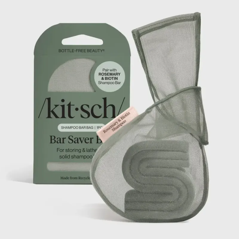 Bar Saver Bag - Rosemary & Biotin Shampoo / Kitsch