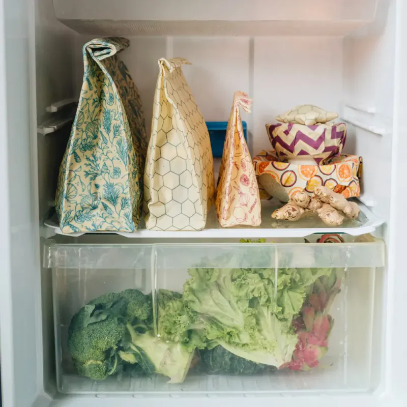 Large Beeswax Wrap Bag, Sea Floor / SuperBee