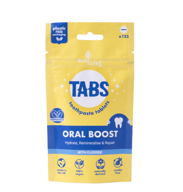ORAL BOOST - 125 tannkremtabletter med fluor / ecoLiving