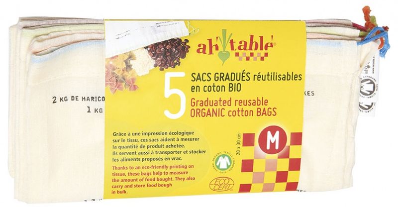 5-pk økologiske gasposer str. M / Ahtablé