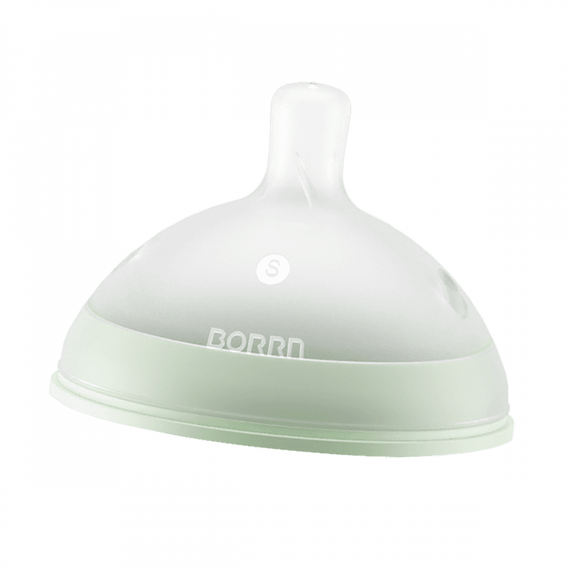 Tåteflaske i silikon 150ml, GRØNN / BORRN