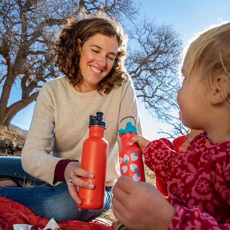 Drikkeflaske SIPPY 355 ml Coral Strawberries / Klean Kanteen