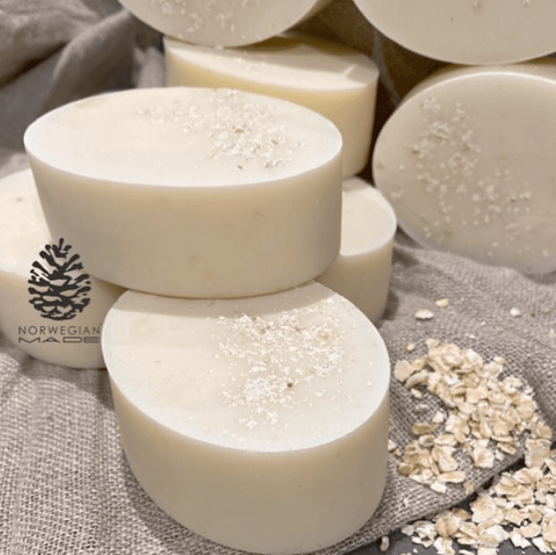 Mild ansiktssåpe med havre ca. 100 g /Grims Have