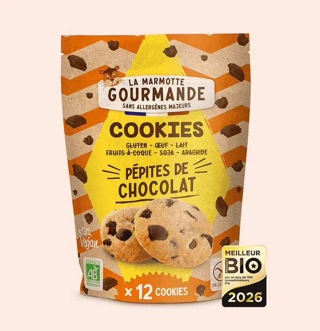 Hovedbilde Chocolate Chip Cookies 150g - gluten- og melkefri kjeks / La Marmotte Gourmande