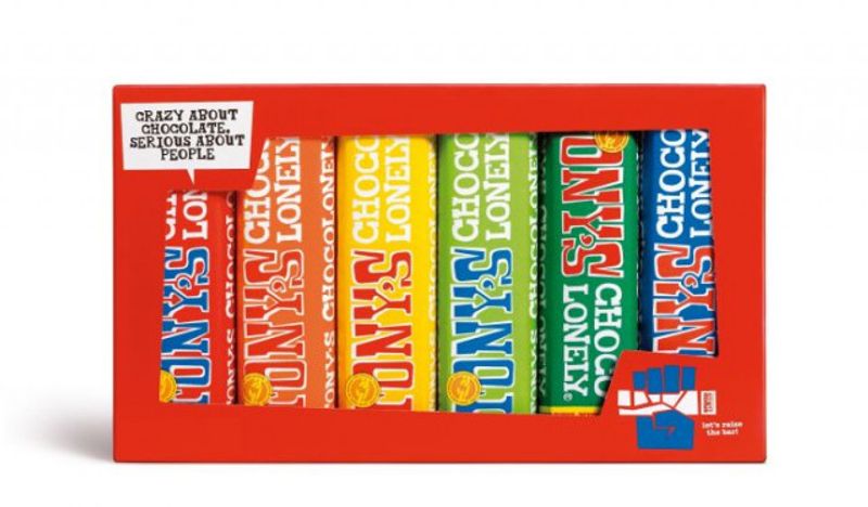 6 x 47 gram småsjokolade i eske / Tony´s Chocolonely