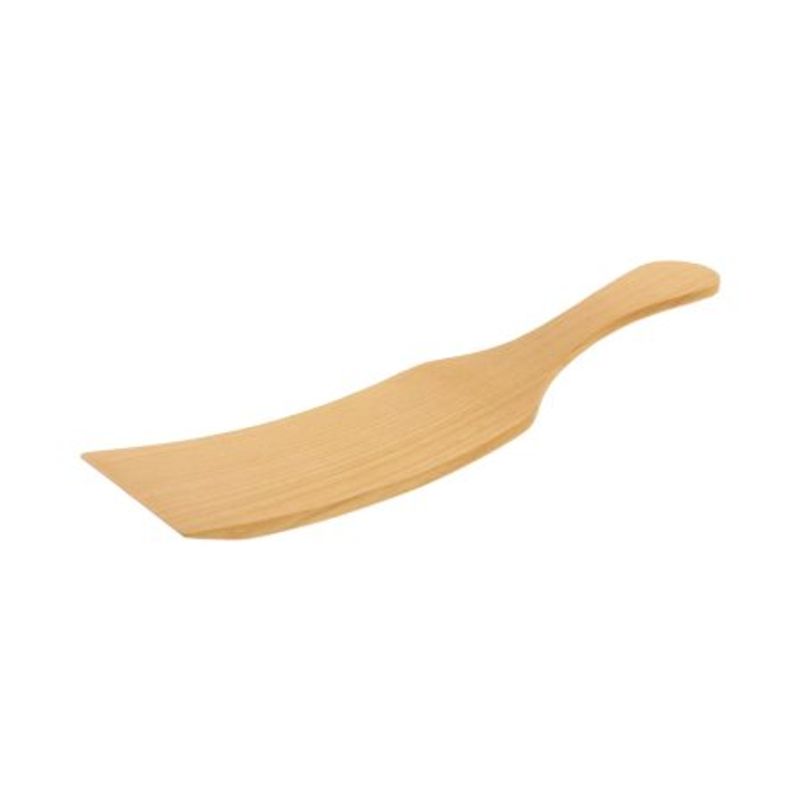 Plastfri stekespade i kirsebærtre, bøyd