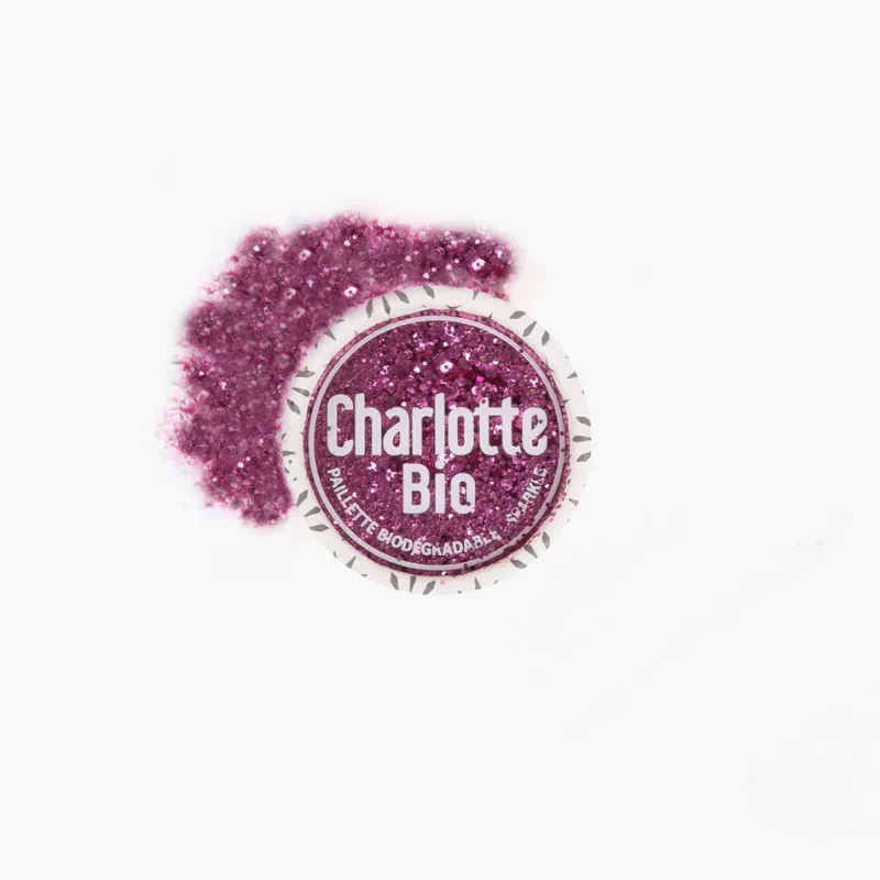 Bioglitter på boks, Pink 4g / Charlotte Bio 