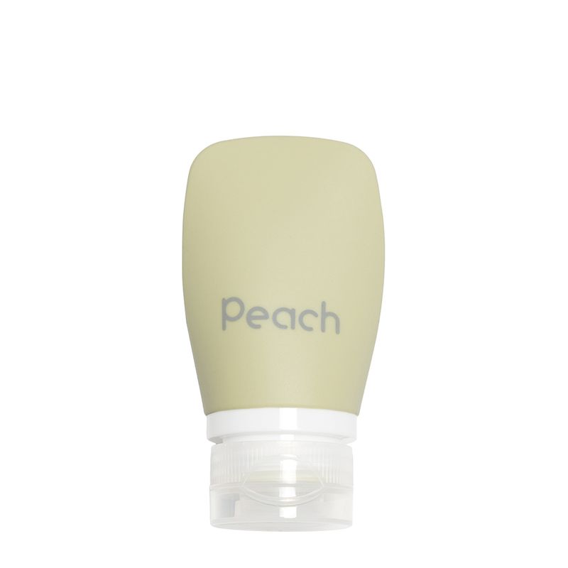 60 ml klemmeflaske i silikon, Spring / Peach