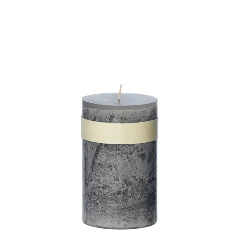 Timber® Candles Kubbelys Grey, 8 x 15 cm / Vance Kitira
