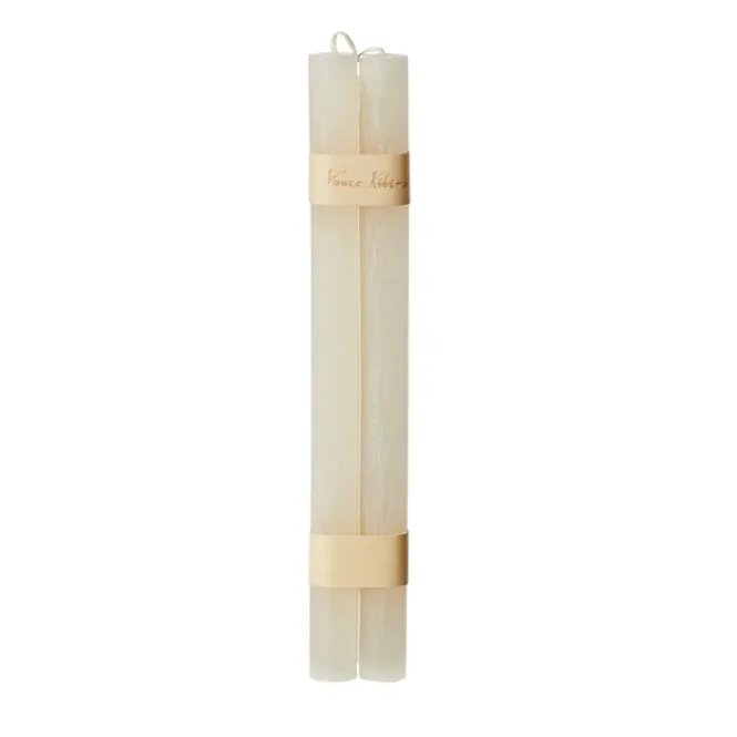 Hovedbilde 2stk Timber® Candles kronelys Melon White, 2.3 x 31 cm / Vance Kitira