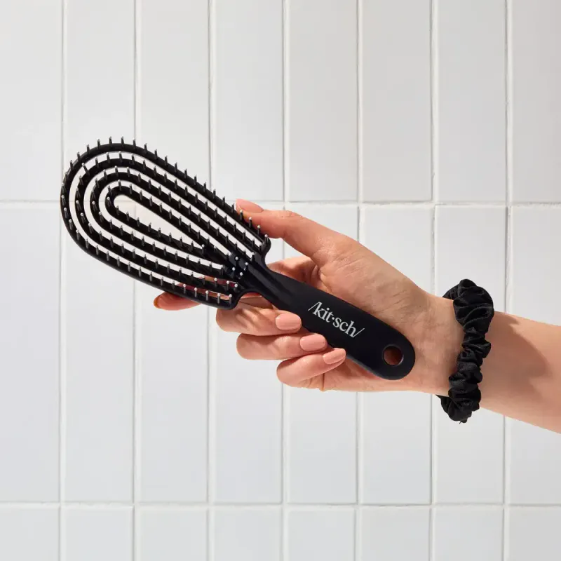 Detangling FLEXI Brush, Black / Kitsch