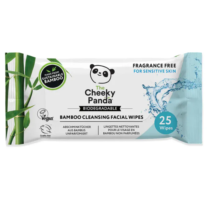 Hovedbilde Våtservietter til ansikt, duftfri 25 stk / The Cheeky Panda