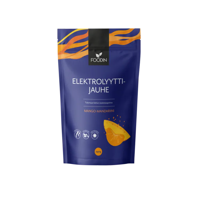 Hovedbilde 240g Electrolyte Powder Mango Mandarin / FOODIN