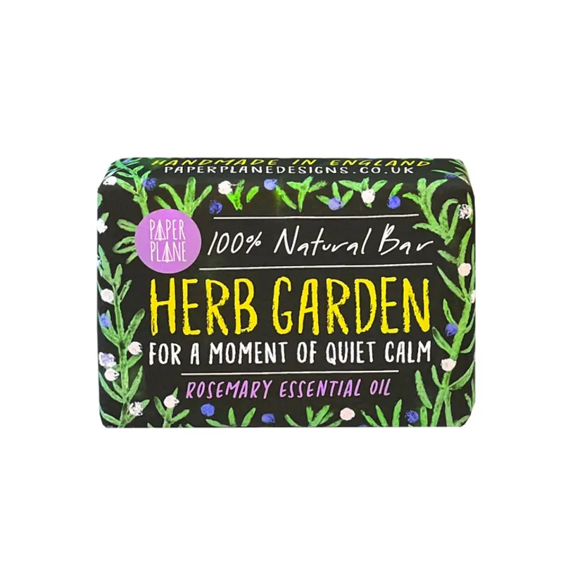 Herb Garden Soap Natural Vegan 95g / Paper Plane