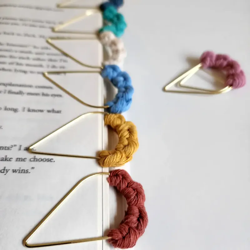 Bookmark Charm - Champagne Pink / Handmade By Uruba