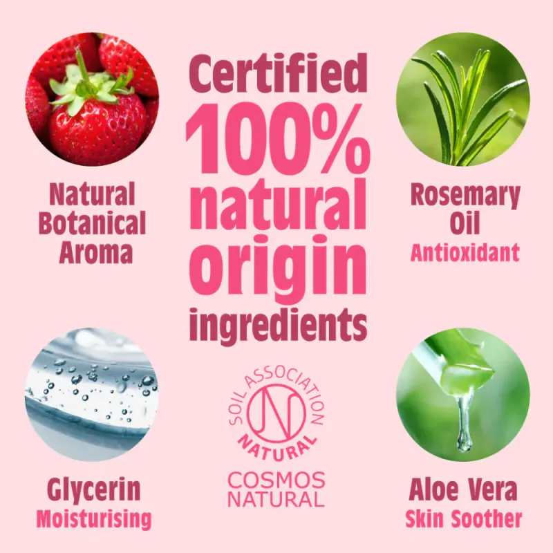 Fresh Strawberry - Natural Deodorant Spray 100ml / Salt of the Earth 