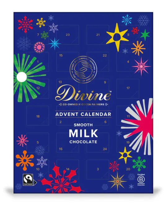 Hovedbilde Divine Advent Calendar Smooth Milk Chocolate 85g