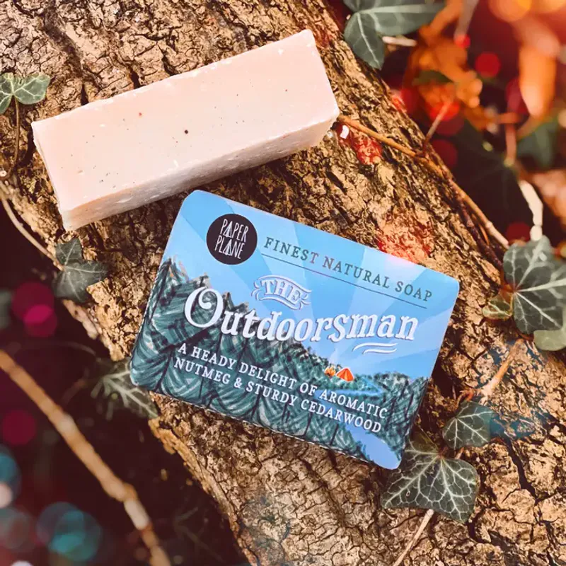 The Outdoorsman Soap - Natural Vegan Soap 95g  / Paper Plane