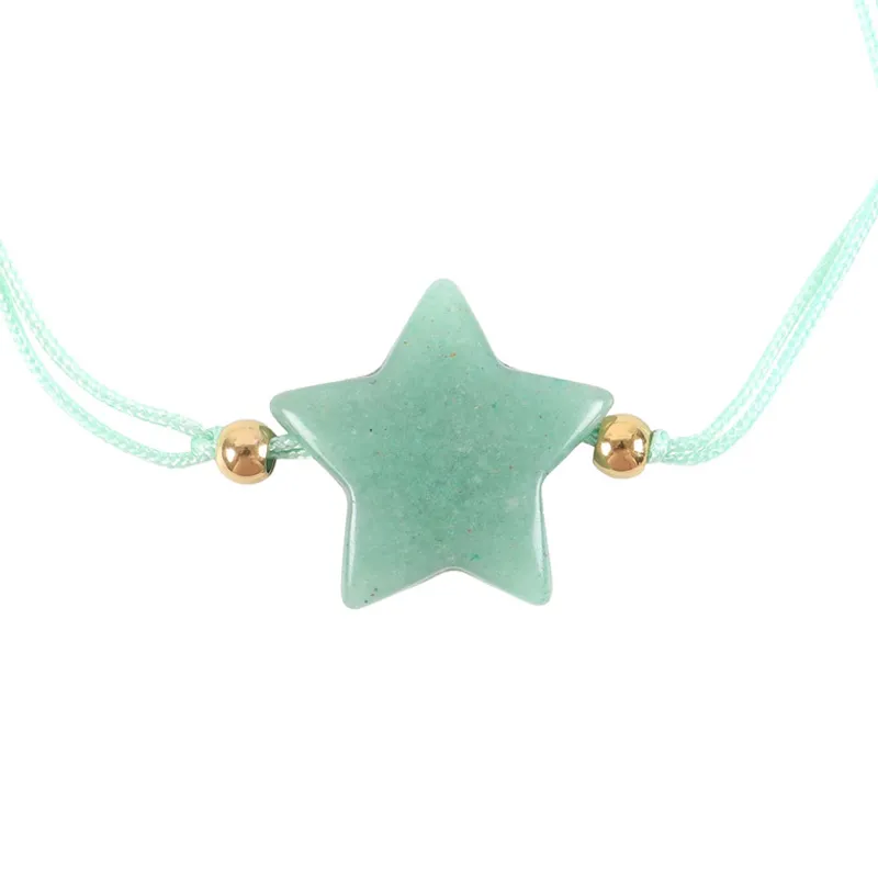 Shine Bright Aventurine Crystal Star Bracelet / Something Differ