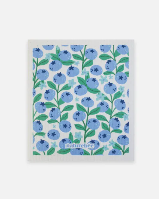 Hovedbilde Sponge Cloth, Blueberries / Nature Bee