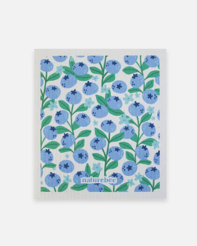 Sponge Cloth, Blueberries / Nature Bee