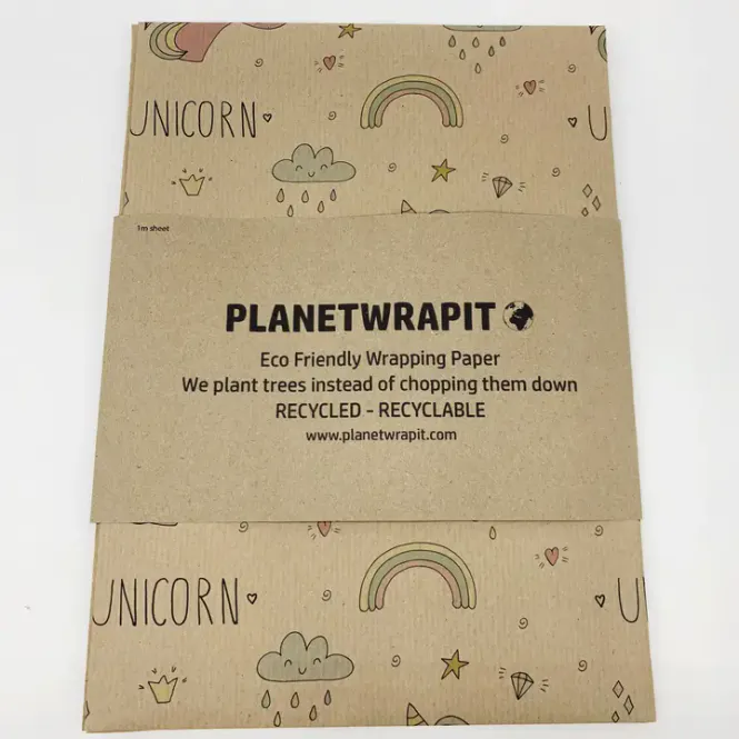Hovedbilde Unicorn - miljøvennlig gavepapir / PlanetWrapIt