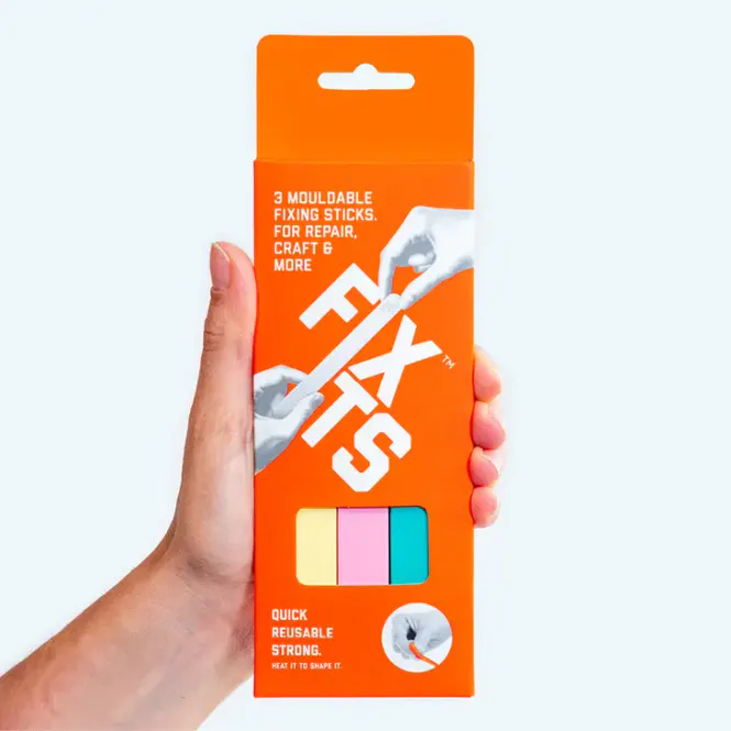 Hovedbilde 3-pk FixIts - gul, rosa, mint / FixIts