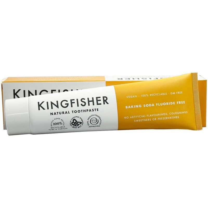 Fluorfri tannkrem med natron 100 ml, Kingfisher