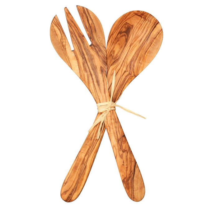 Hovedbilde Salatbestikk i oliventre 30cm / Ahtablé