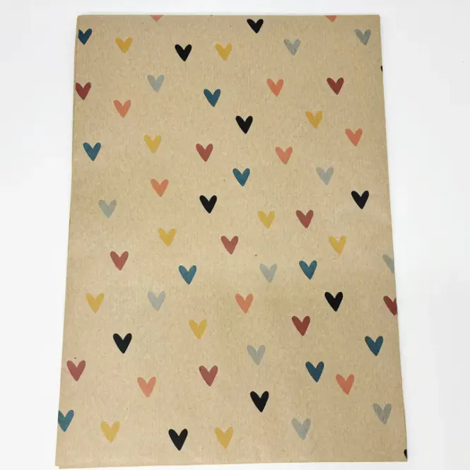 Hovedbilde Colourful Hearts - miljøvennlig gavepapir / PlanetWrapIt