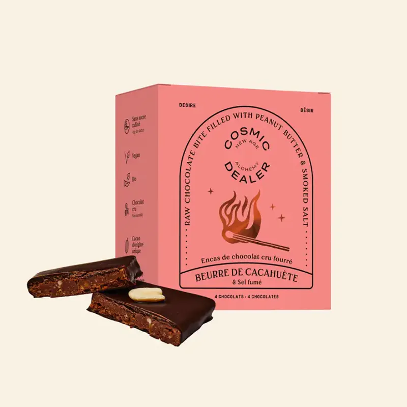 4x20g Nut Butter Chocolate: PEANUT BUTTER & SMOKED SALT