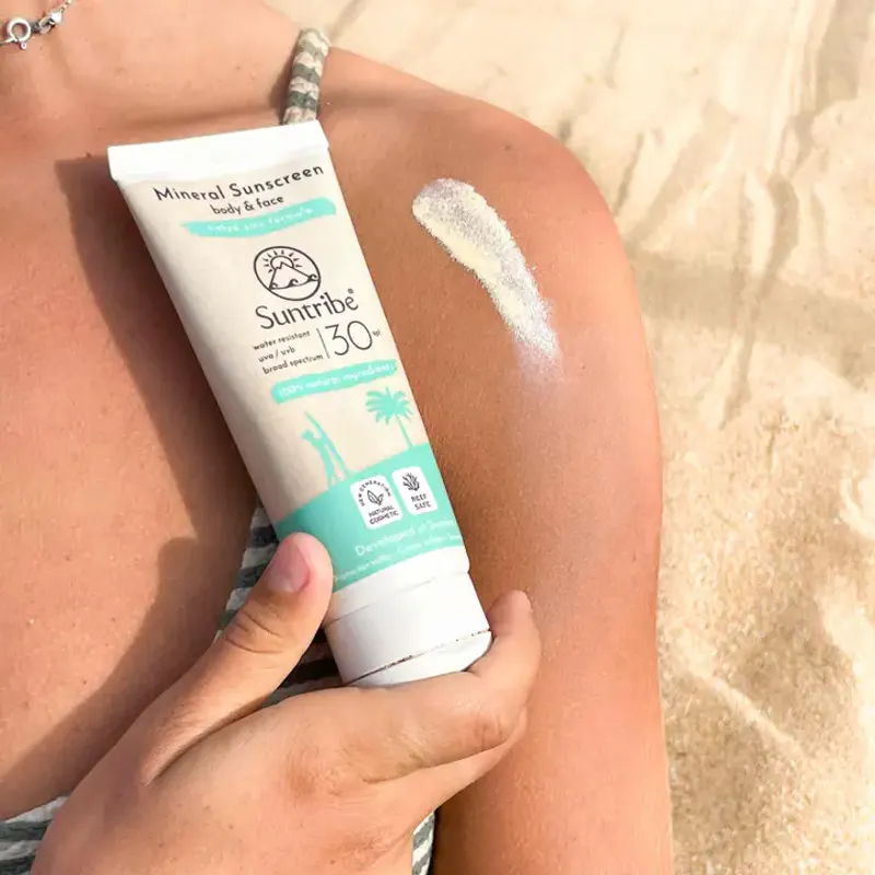 Tinted Natural Mineral Sunscreen Spf 30 100ml / Suntribe 