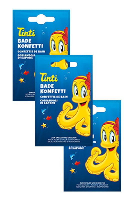 3pk badekonfetti - 3x6g / Tinti