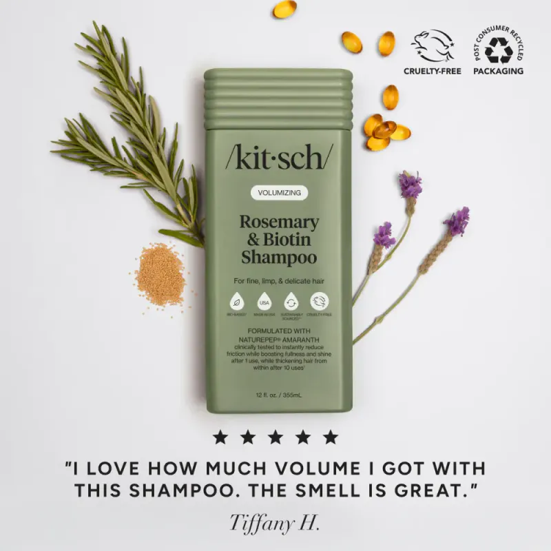 Volumizing Rosemary & Biotin Shampoo 355ml / Kitsch