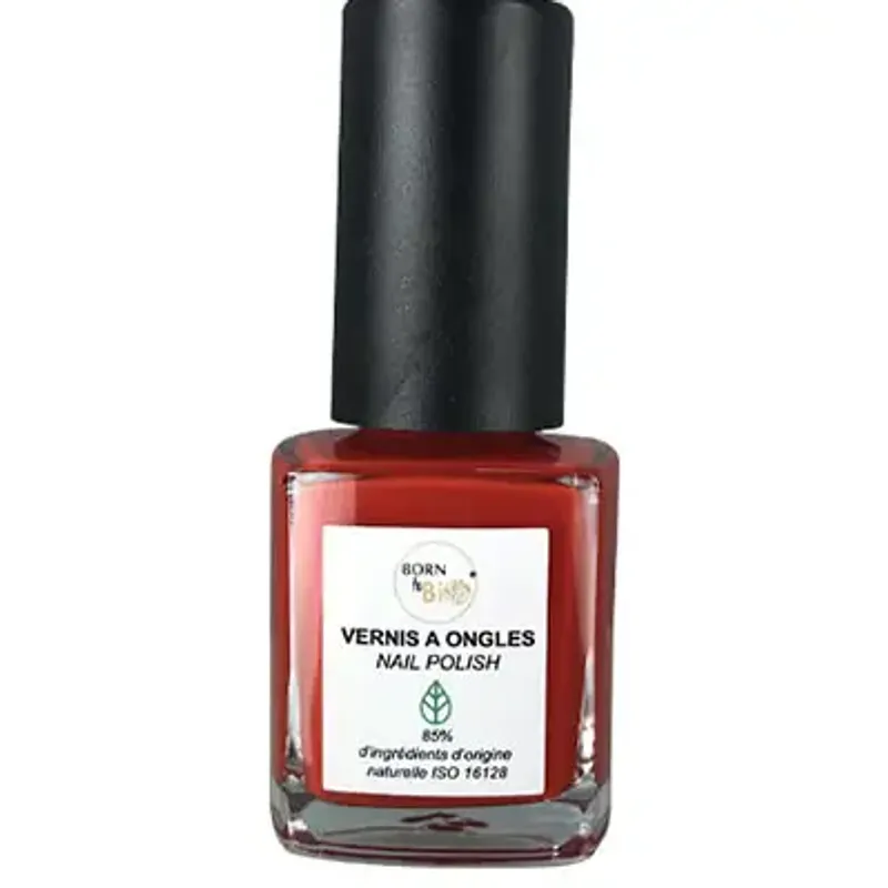 N°4 Bright Red - Natural Nail Polish 7ml / Born to Bio