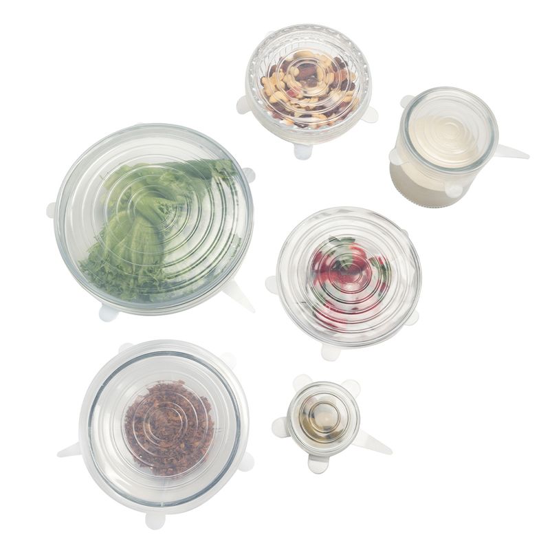 6-pk bolletrekk i silikon / Peach