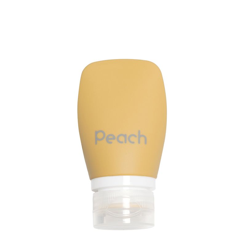 60 ml klemmeflaske i silikon, Summer / Peach