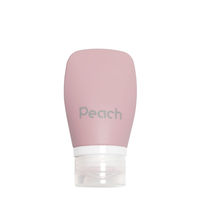 60 ml klemmeflaske i silikon, Pinky / Peach