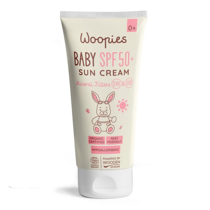 Baby SPF50+ Sun Cream Mineral Filters 100ml / Woopies by Wooden Spoon