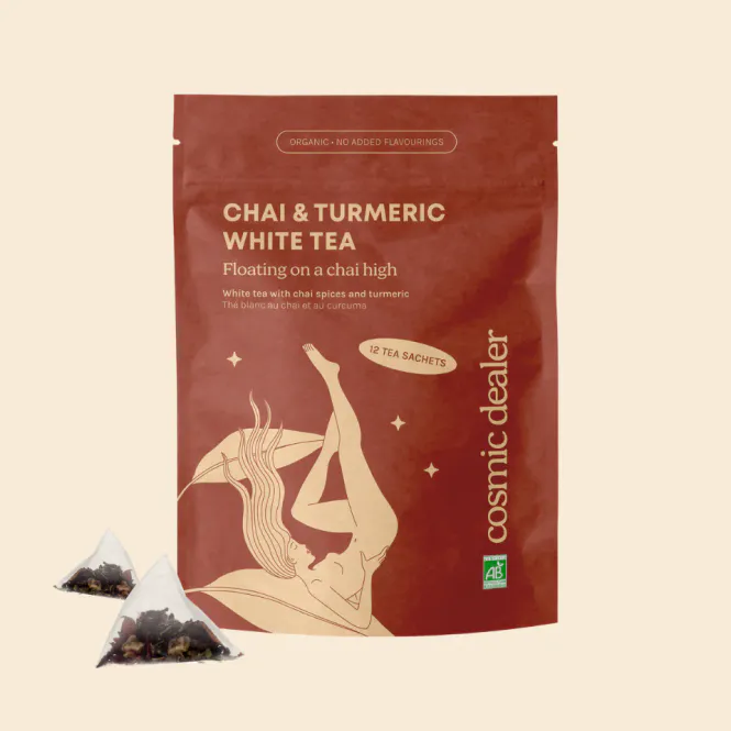 Hovedbilde Chai & Tumeric White Tea 12 x 2,2g / Cosmic Dealer