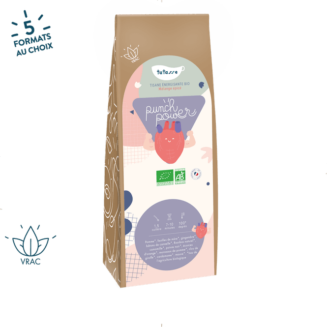 Hovedbilde Punch Power - Organic Energizing Herbal Tea 100g / Tatasse