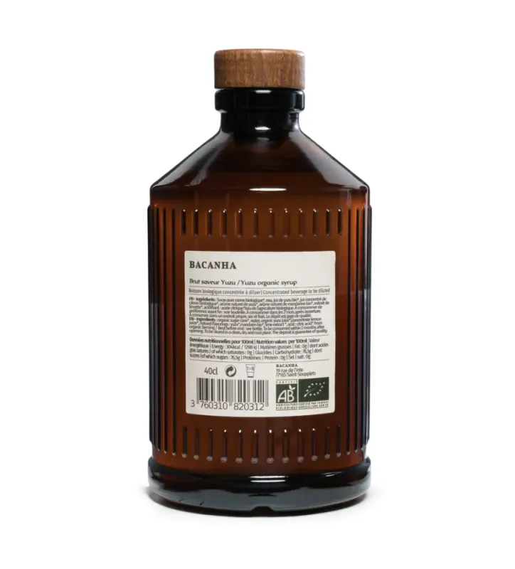 Raw Yuzu Syrup, Organic 400ml / Bacanha