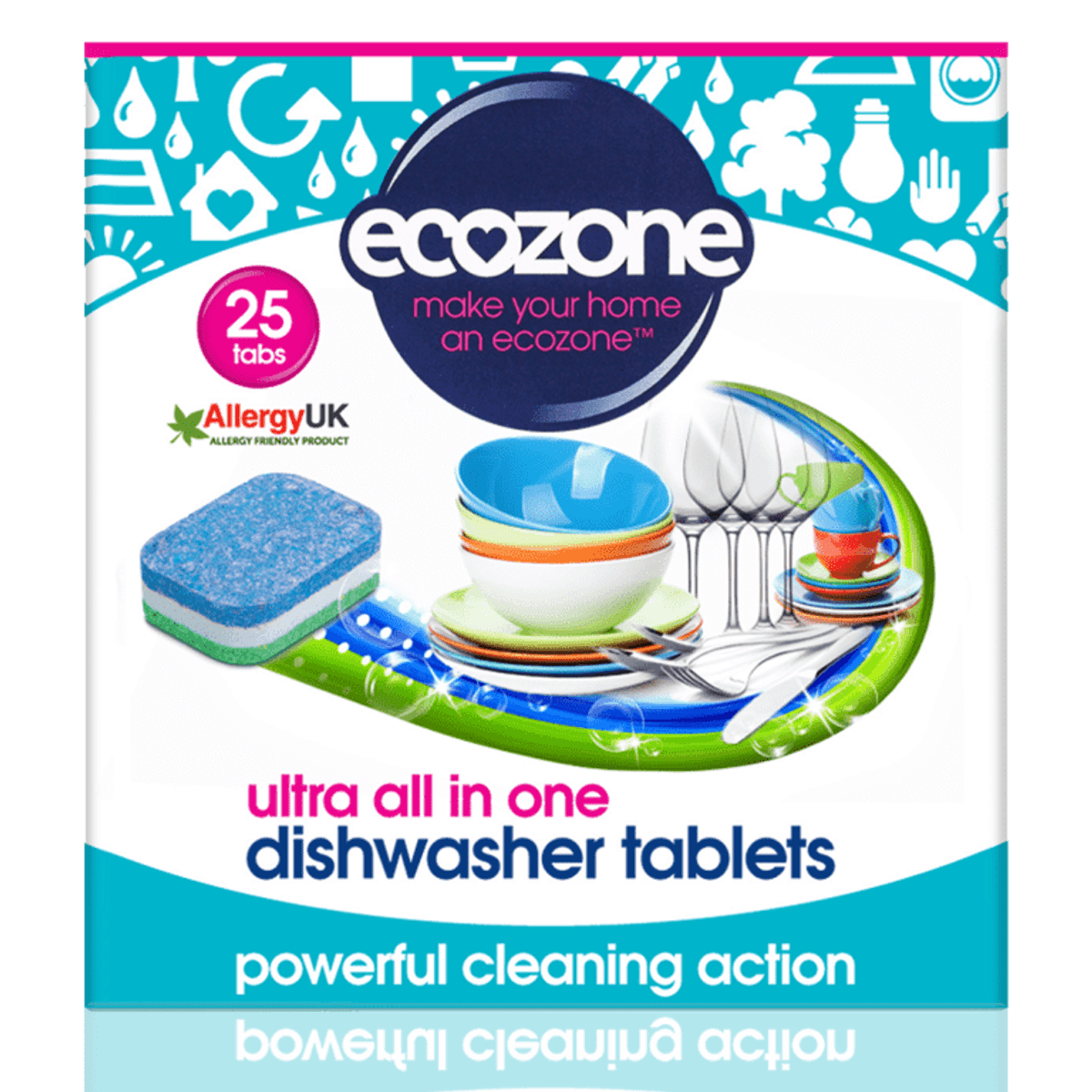 25 stk Ultra All in One Dishwasher Tablets / ecozone