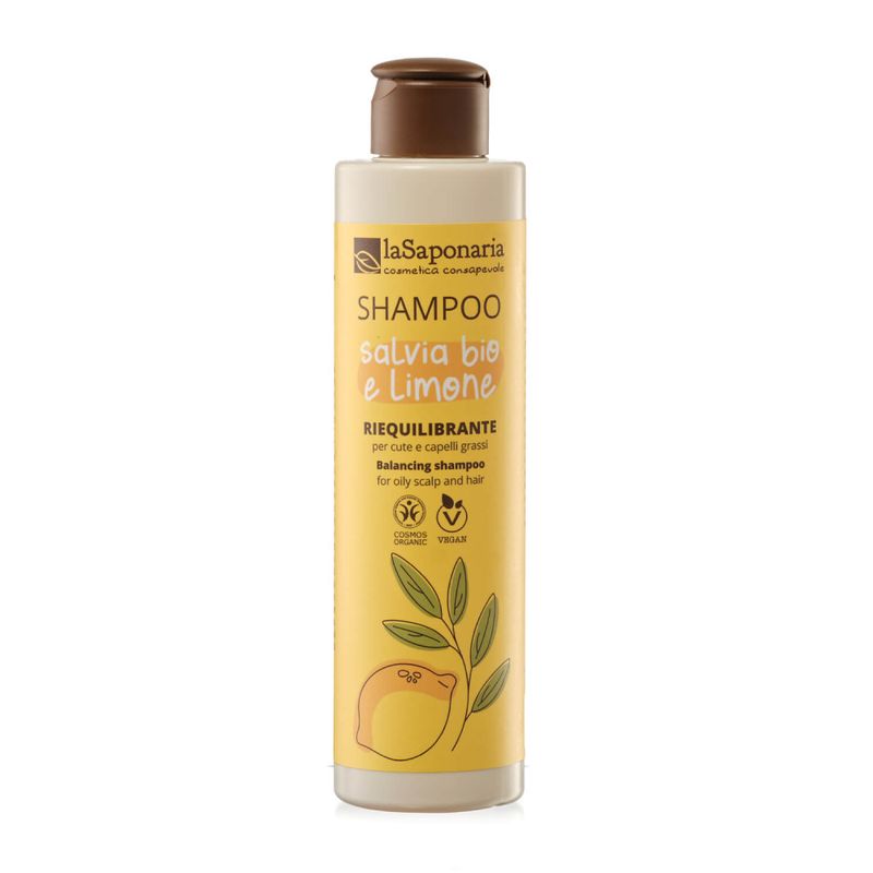 Balancing Shampoo, Sage & Lemon 200ml / La saponaria