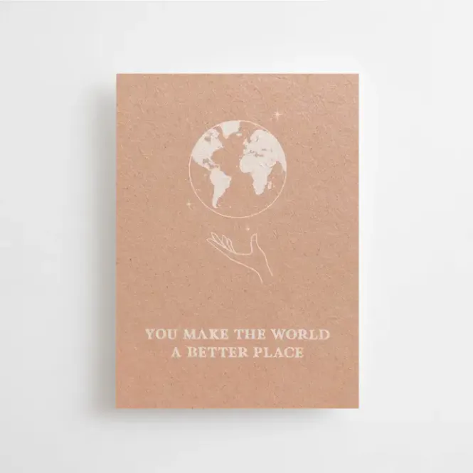 Hovedbilde You Make the World A Better Place - Mini Card / Anna Cosma