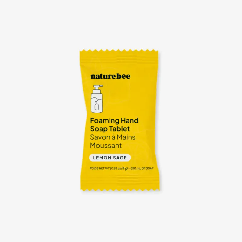  Foaming Hand Soap Refill Tablet - Lemon Sage / Nature Bee