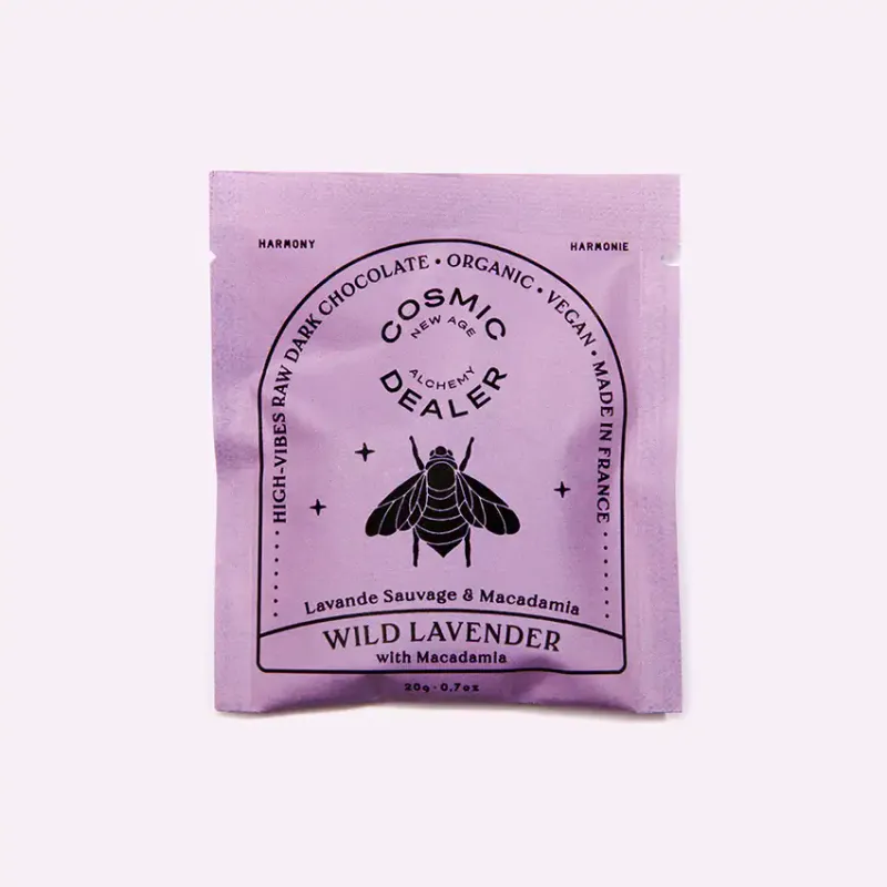 4x20g Nut Butter Chocolate: LAVENDER & MACADAMIA / Cosmic Dealer