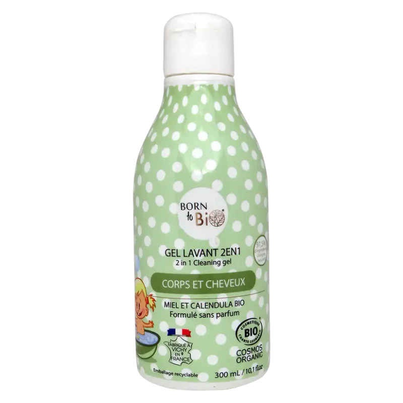 2 in 1 Baby Shampoo & Body Wash 300ml / Born to Bio