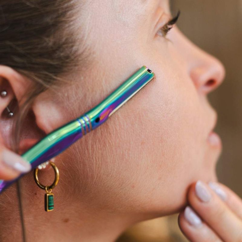 Dermaplaner Eyebrow Razor, Rainbow / Jungle Culture